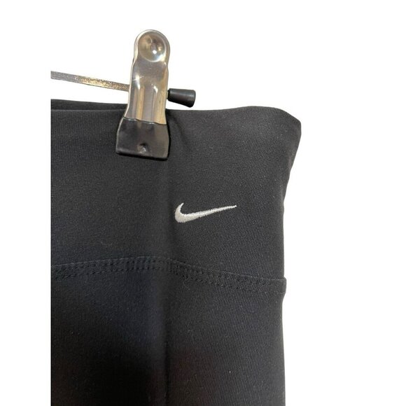 NIKE DRI-FIT SIZE S WOMEN'S BLACK SOLID YOGA PANTS ACTIVEWEAR PANTS Elastic - Picture 3 of 5
